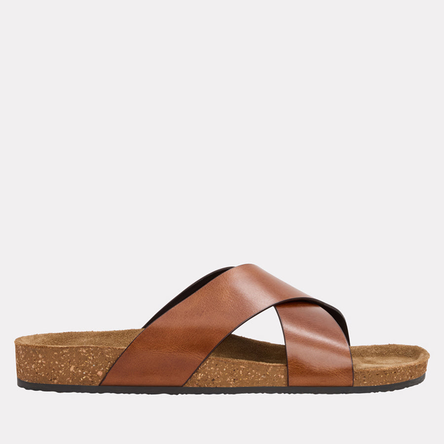 Max Men's Leather Sandals | Summer Slides | Andre Assous