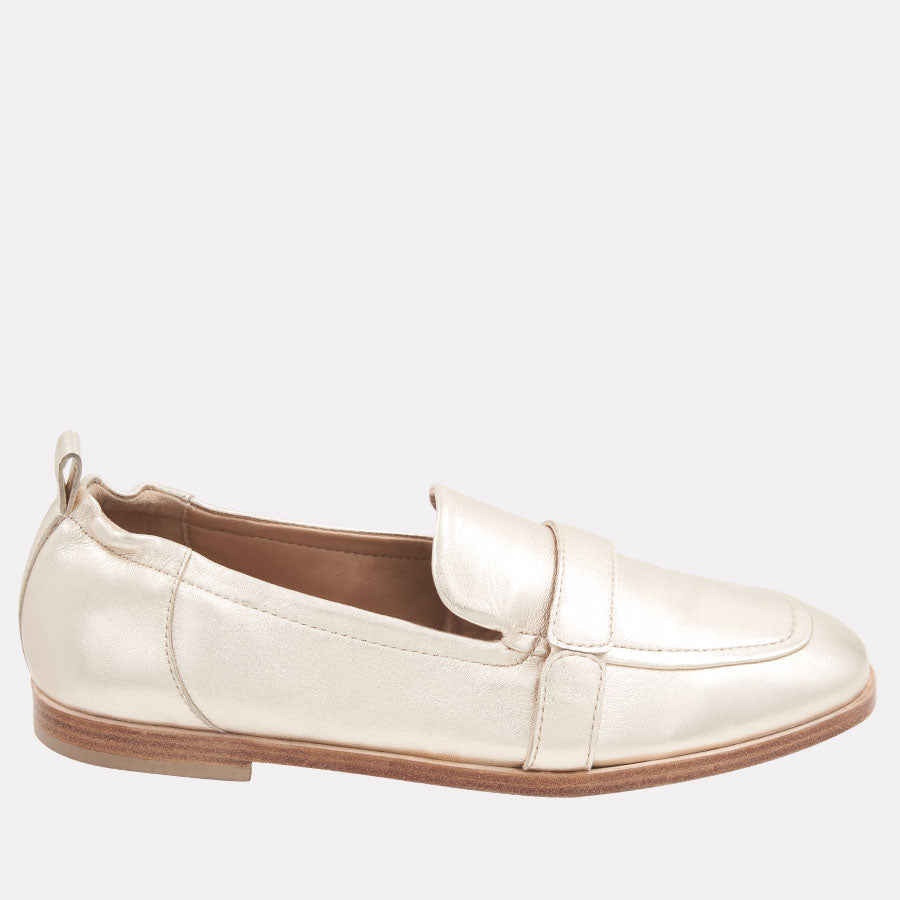 White shops leather loafers