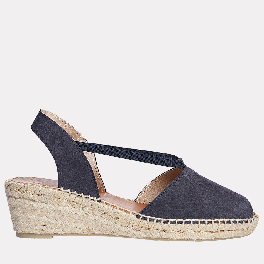 Dainty Suede Espadrille Wedge