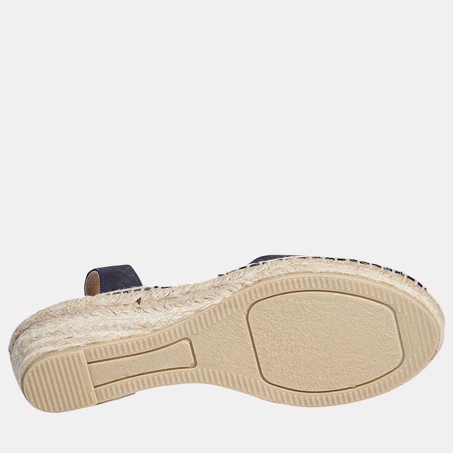 Dainty Suede Espadrille Wedge