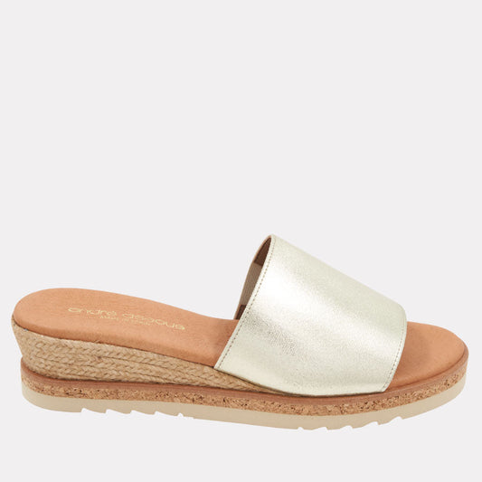 Nessie Metallic Espadrille Wedge