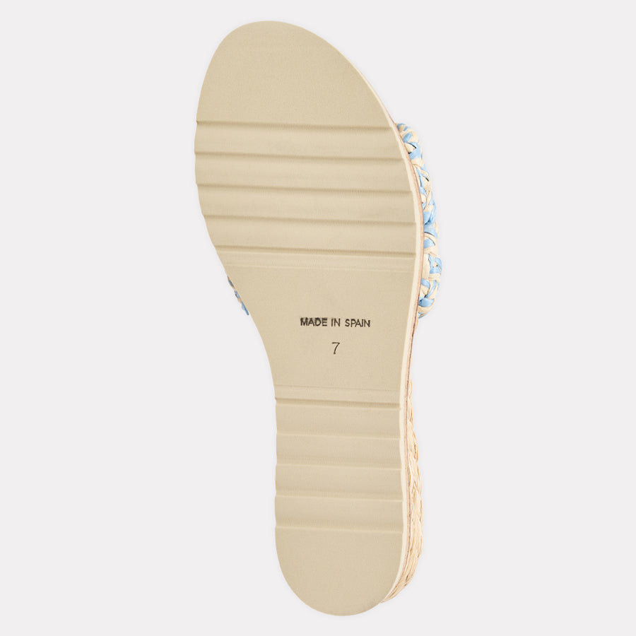 Nessie Woven Raffia Espadrille Wedge