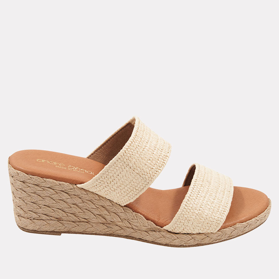 Nori Stretch Raffia Espadrille Wedge display picture 1