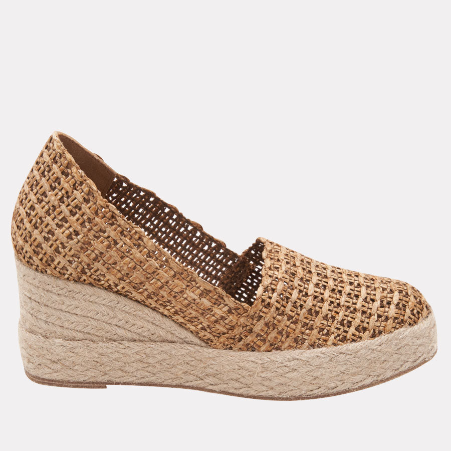 Patti Woven Raffia Espadrille Wedge