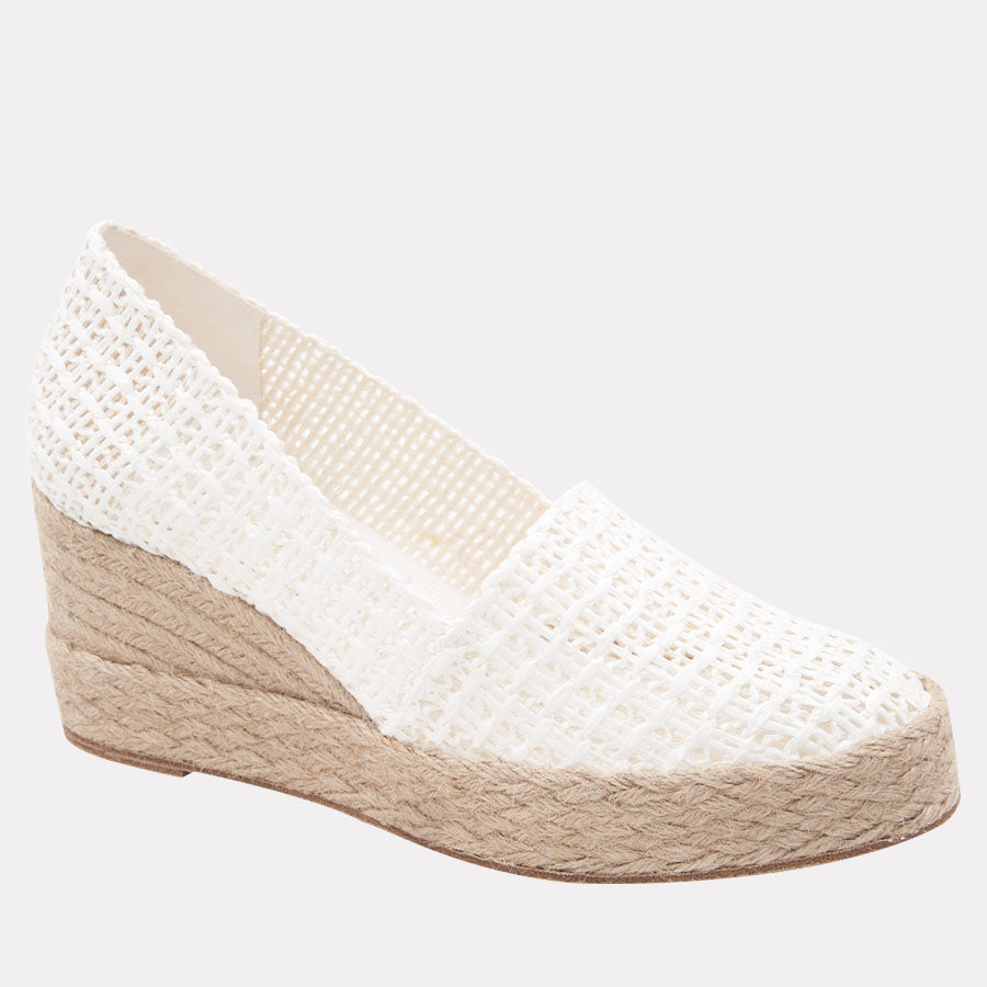 Patti Woven Raffia Espadrille Wedge