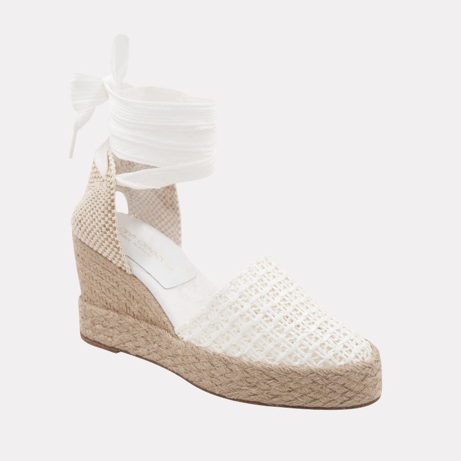 Payton Woven Raffia Espadrille Wedge