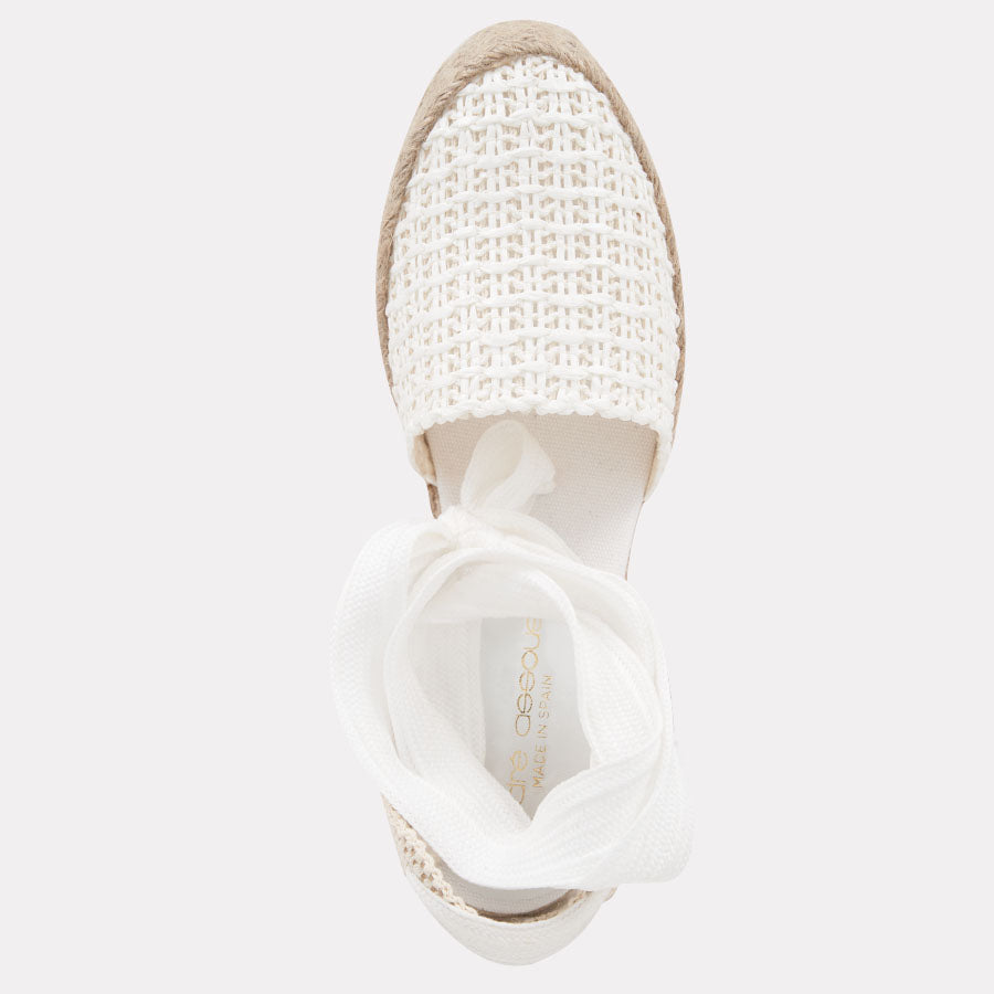 Payton Woven Raffia Espadrille Wedge