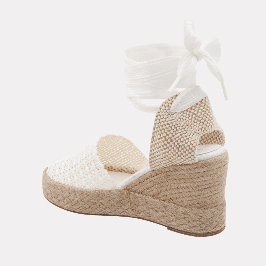 Payton Woven Raffia Espadrille Wedge