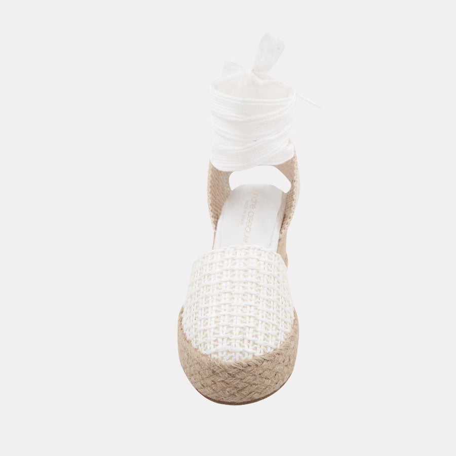 Payton Woven Raffia Espadrille Wedge