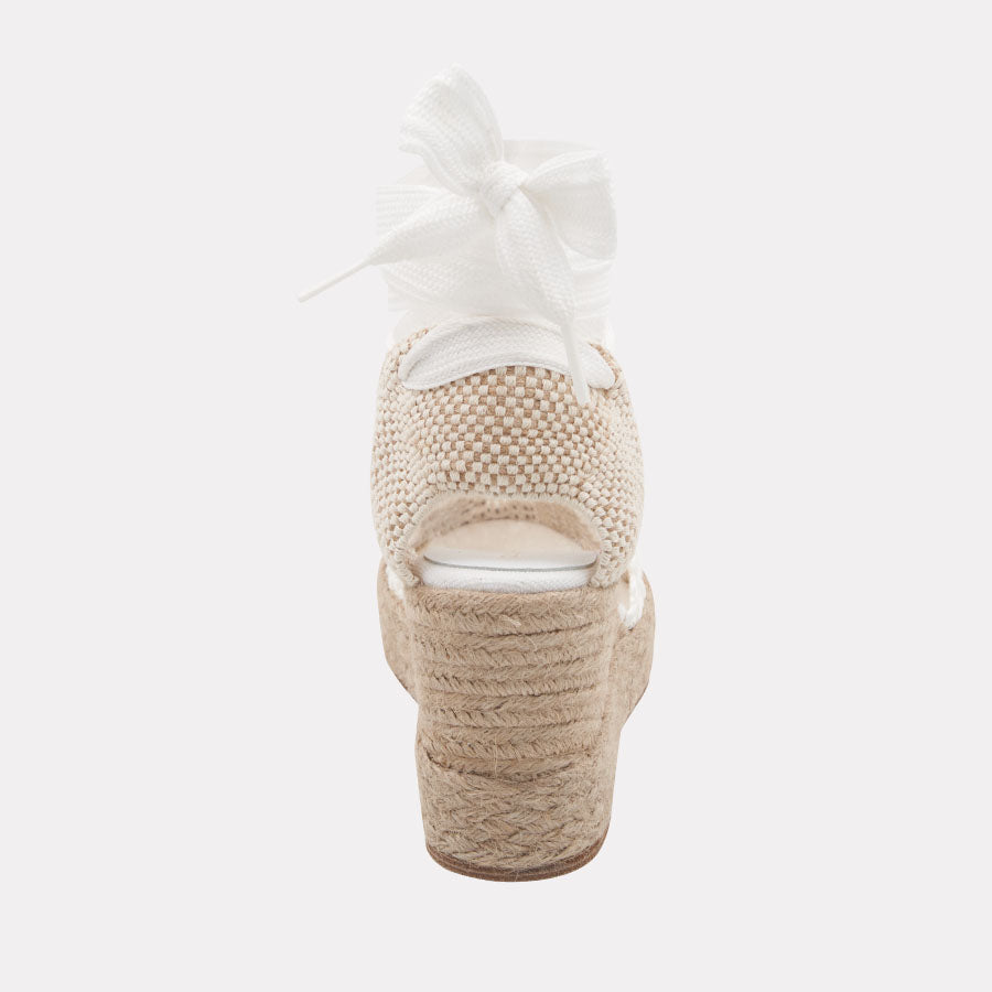 Payton Woven Raffia Espadrille Wedge