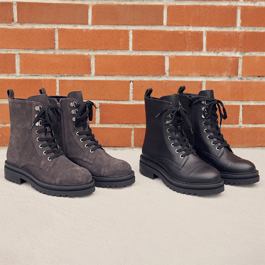 Farah Leather Combat Boot