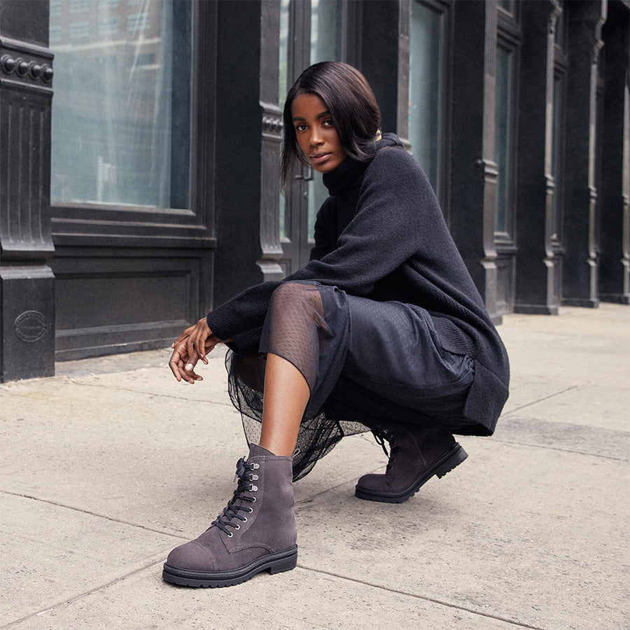 Farah Leather Combat Boot