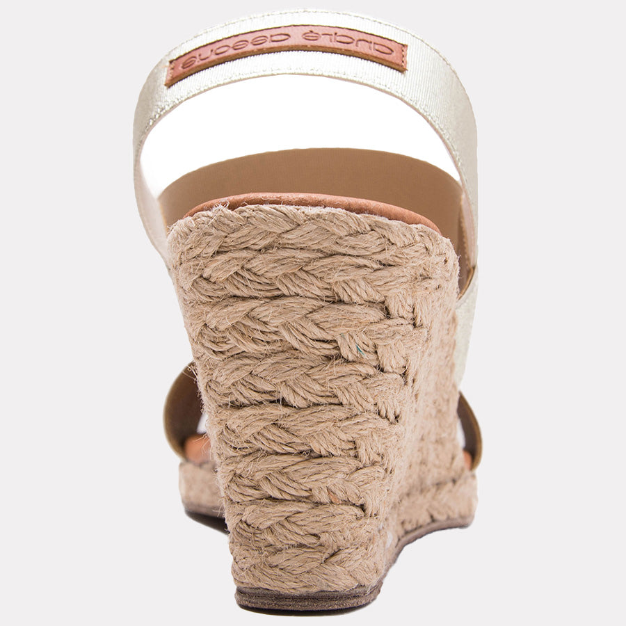 Allison Metallic Espadrille Wedge