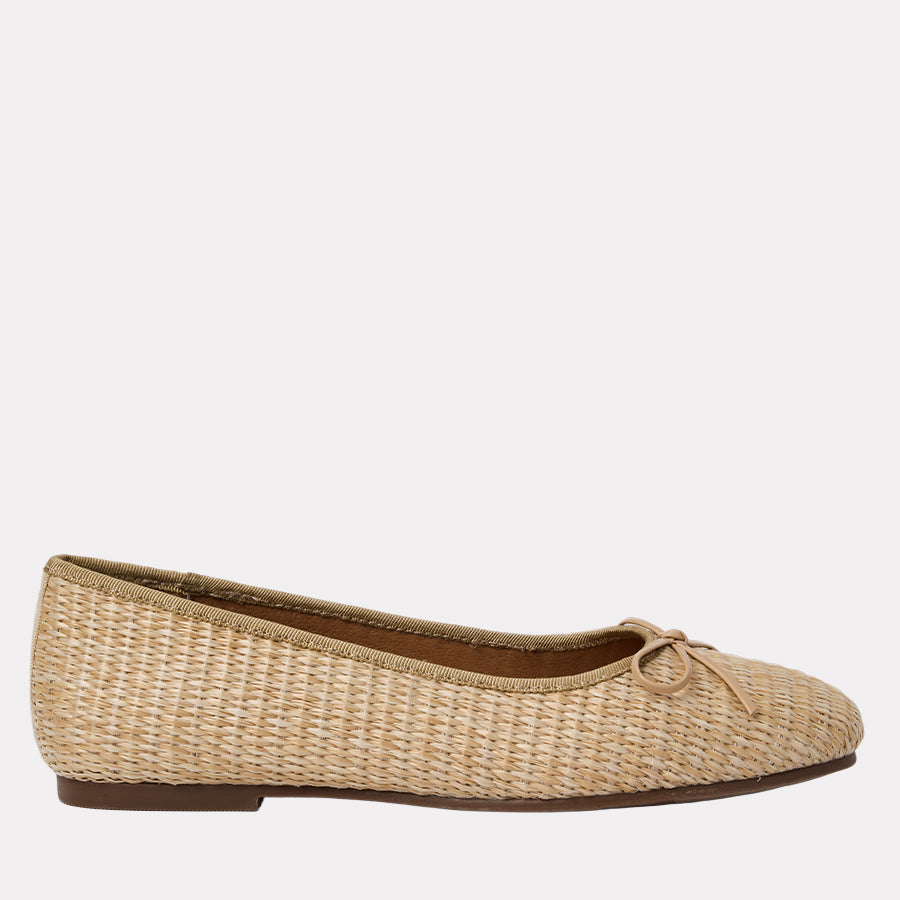 Haley Raffia Ballet Flat