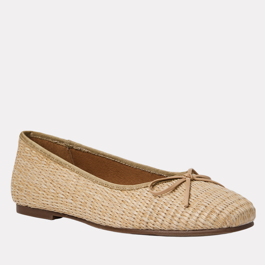 Haley Raffia Ballet Flat