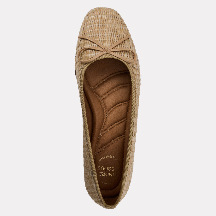 Haley Raffia Ballet Flat