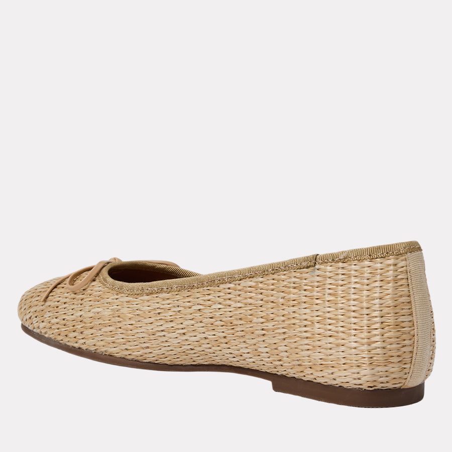 Haley Raffia Ballet Flat