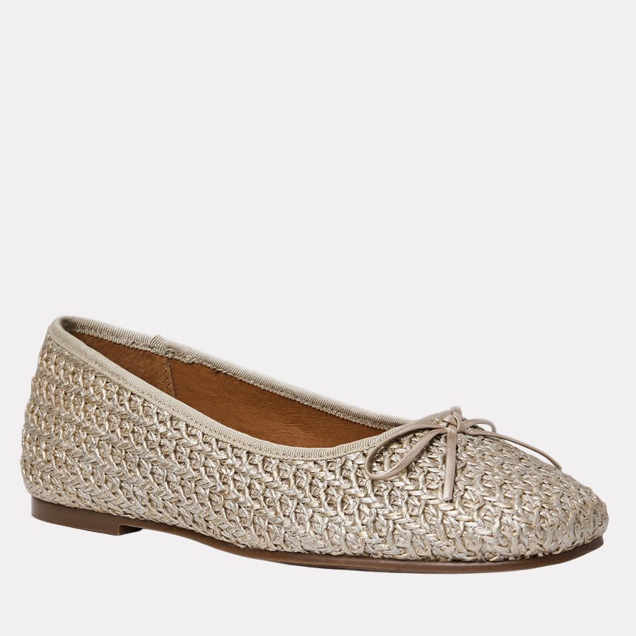 Haley Raffia Ballet Flat