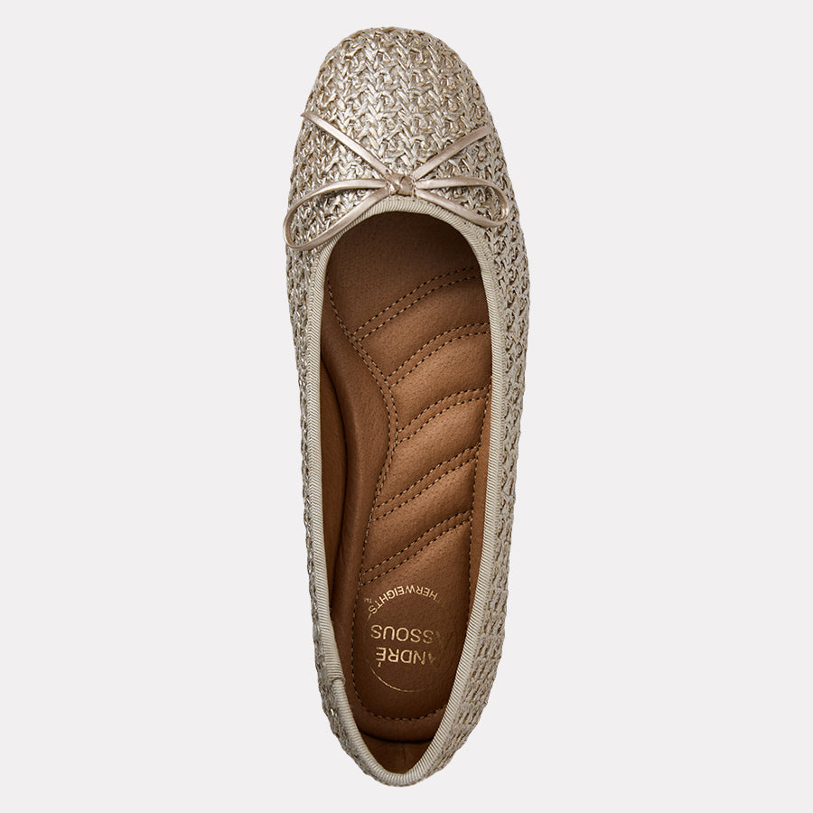 Haley Raffia Ballet Flat