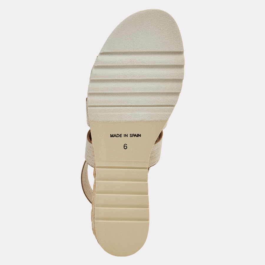 Noma Linen Espadrille Wedge