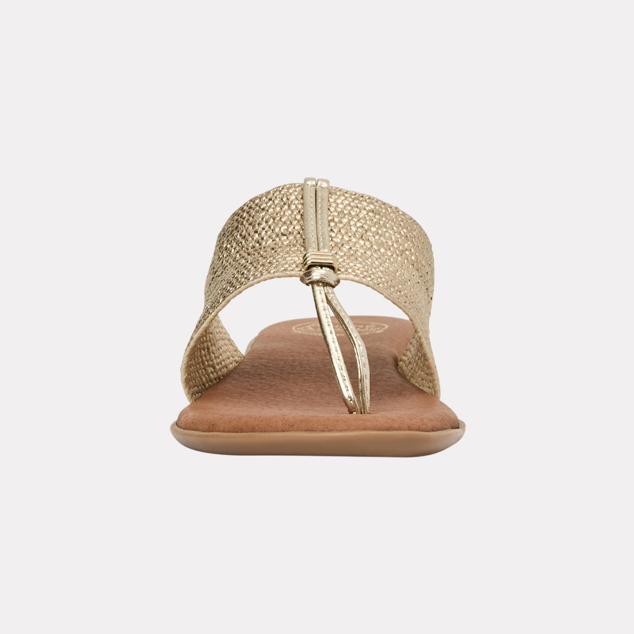 Nice Metallic Stretch Raffia Featherweights™ Sandal