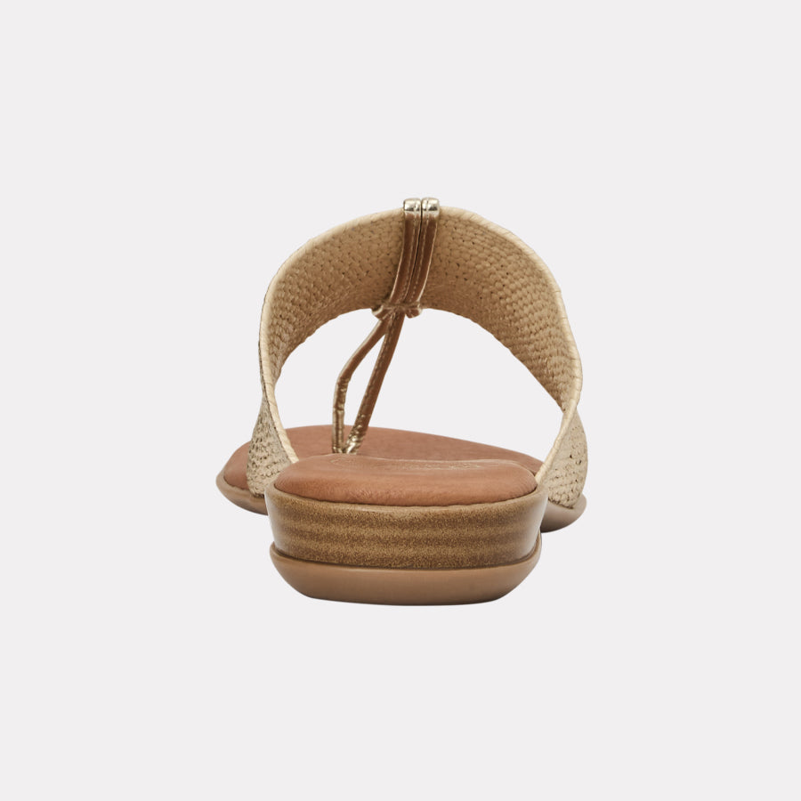 Nice Metallic Stretch Raffia Featherweights™ Sandal