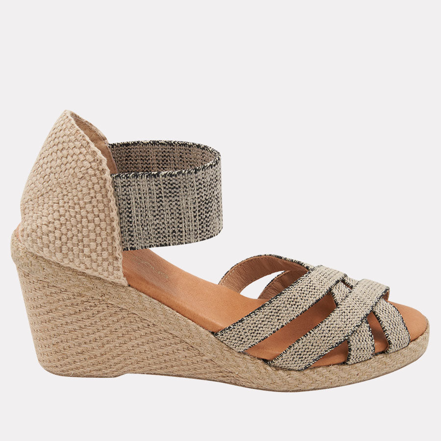 Adin Linen Espadrille Wedge