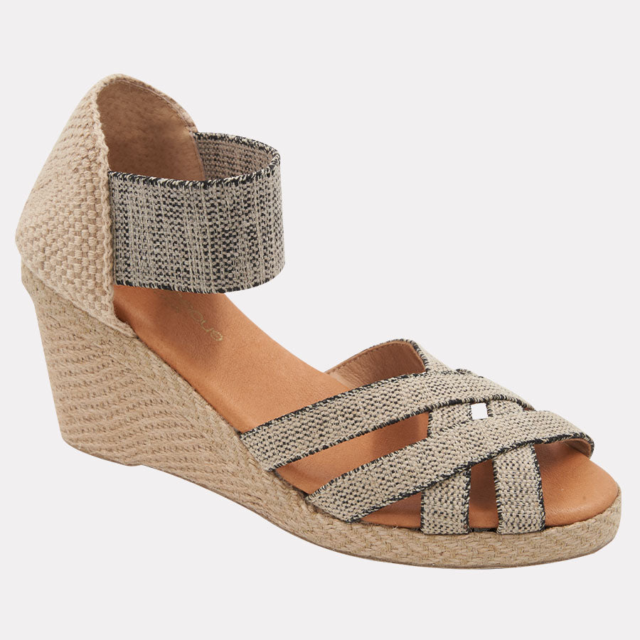 Adin Linen Espadrille Wedge