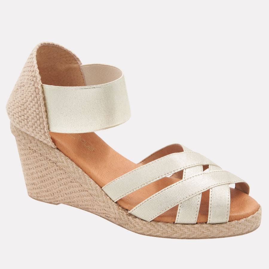 Adin Elastic Espadrille Wedge