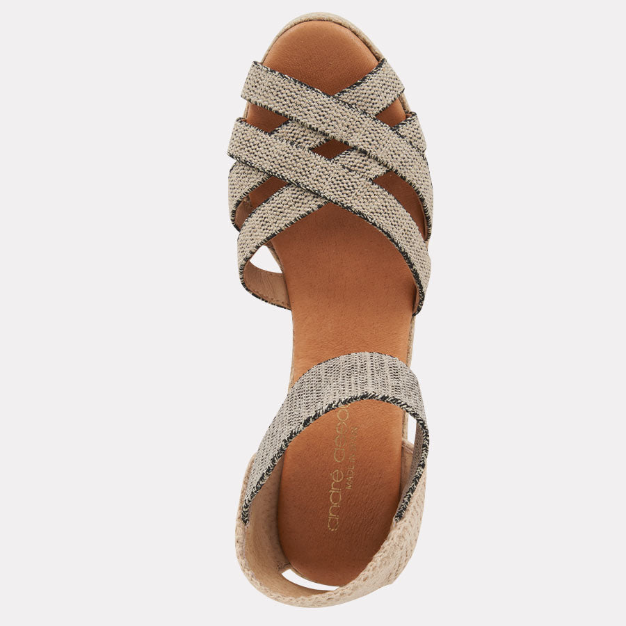 Adin Linen Espadrille Wedge