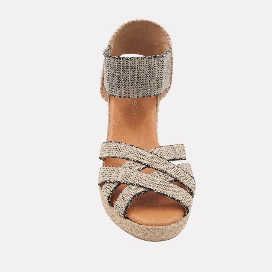 Adin Linen Espadrille Wedge