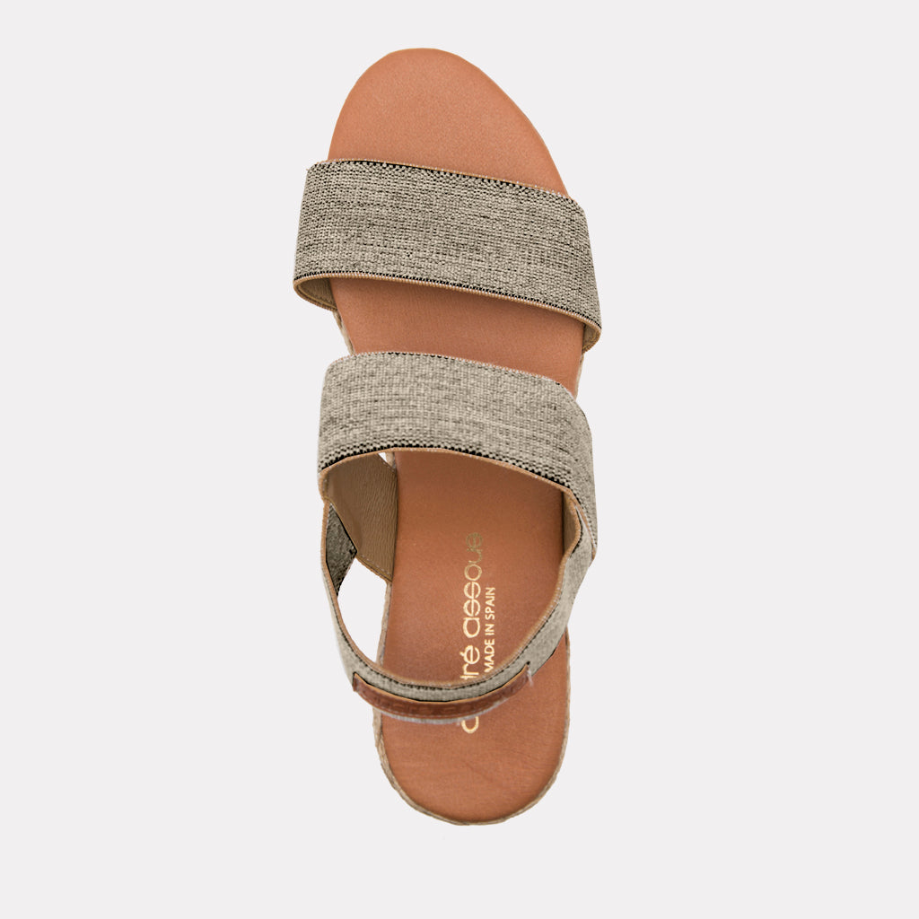 Allison Linen Espadrille Wedge