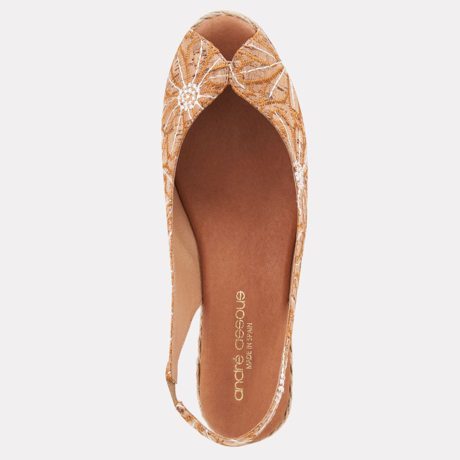 Audrey Cork Espadrille Wedge
