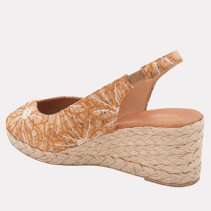 Audrey Cork Espadrille Wedge