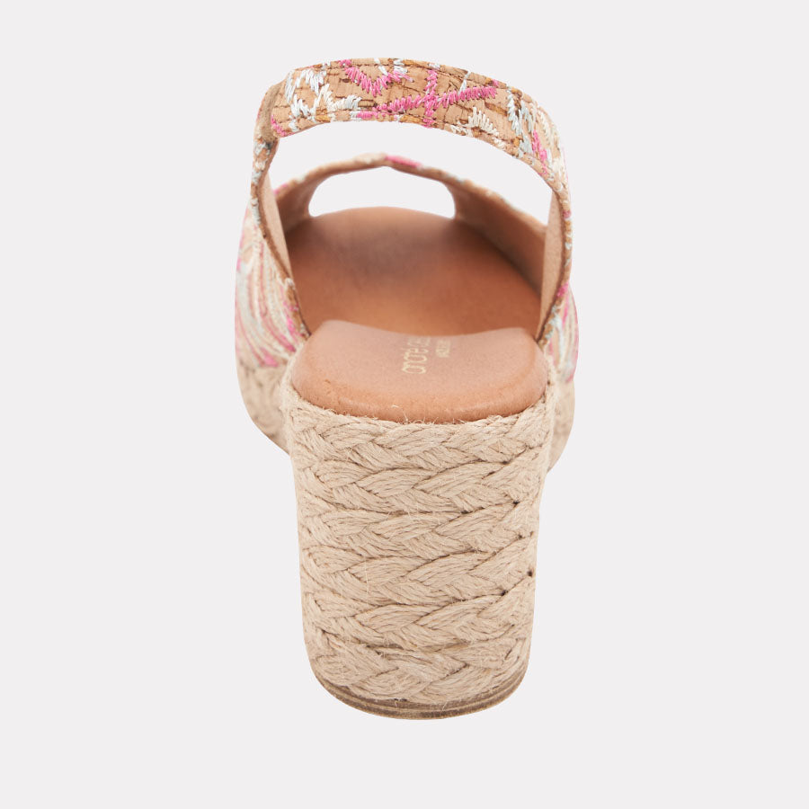 Audrey Cork Espadrille Wedge