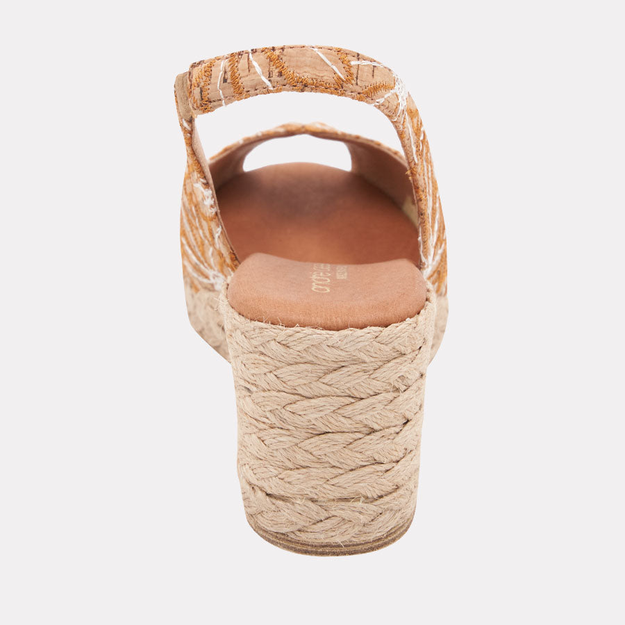 Audrey Cork Espadrille Wedge