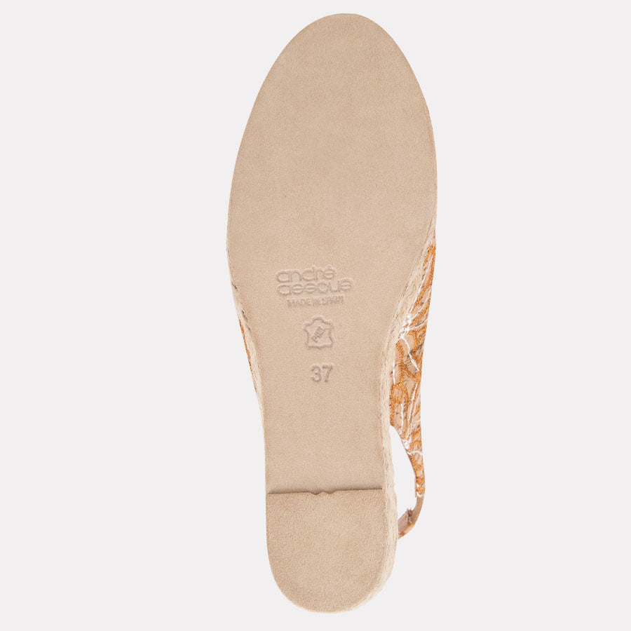 Audrey Cork Espadrille Wedge