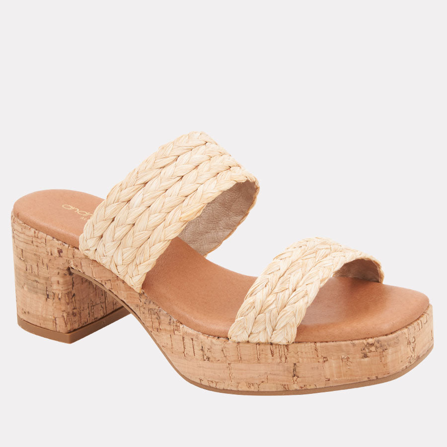 Cairo Raffia Heel