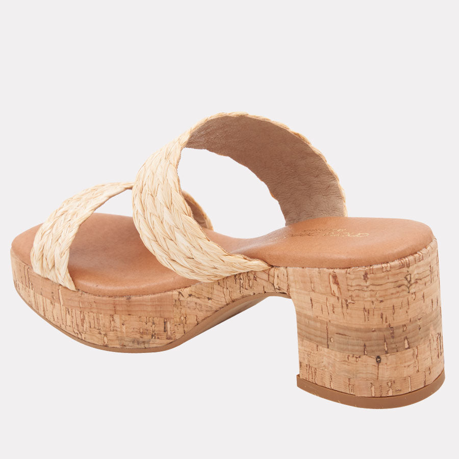 Cairo Raffia Heel
