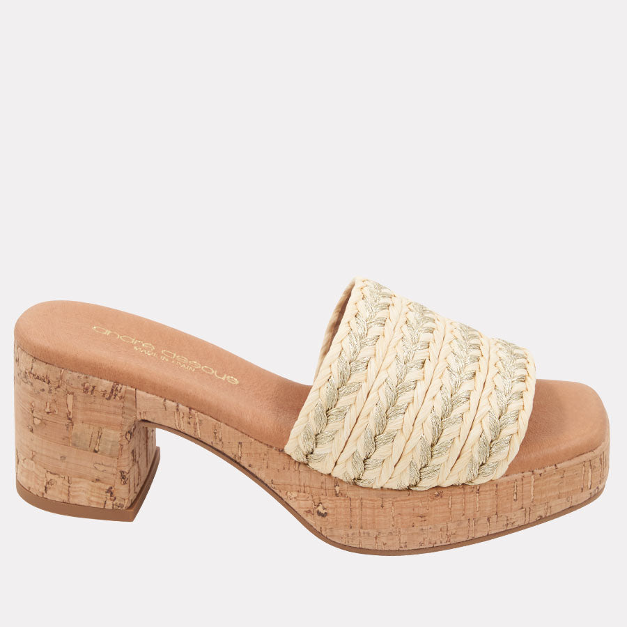 Cypress Raffia Heel