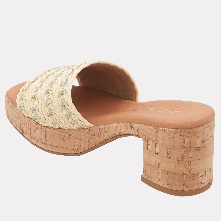 Cypress Raffia Heel
