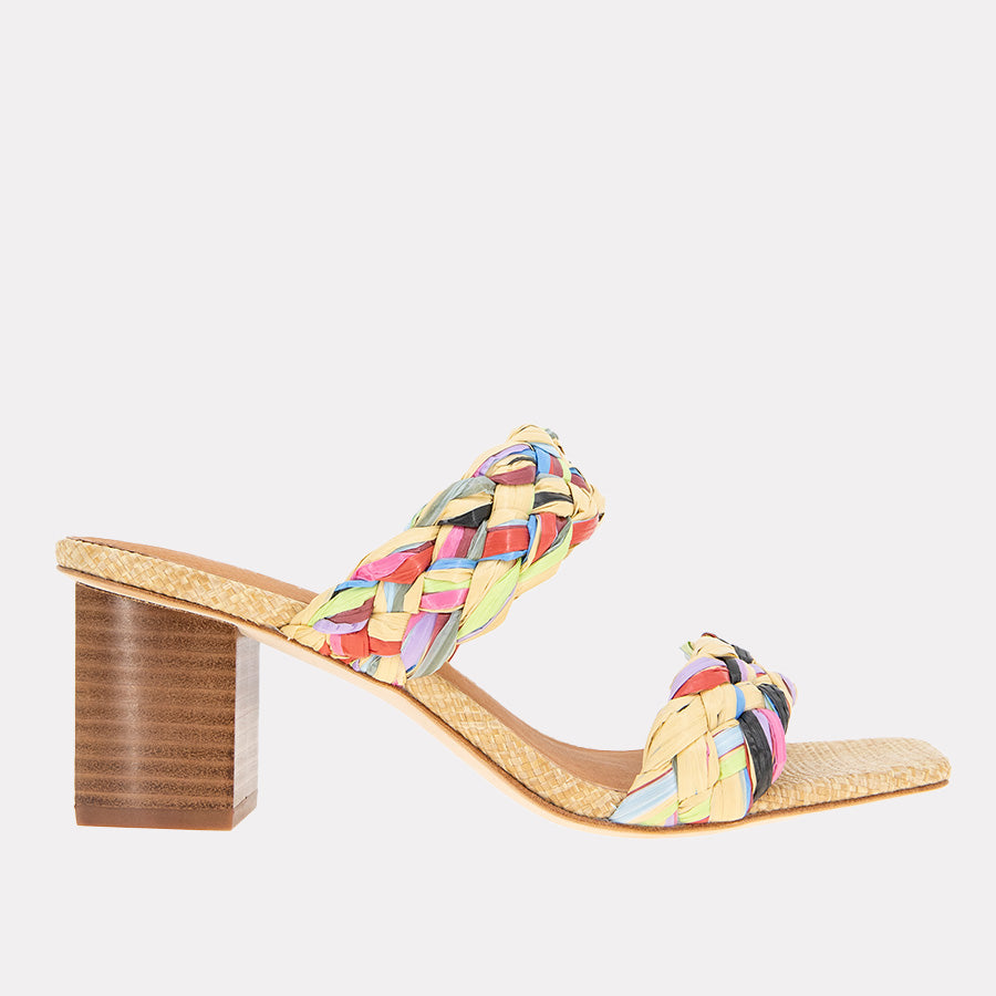 Drew Raffia Heel