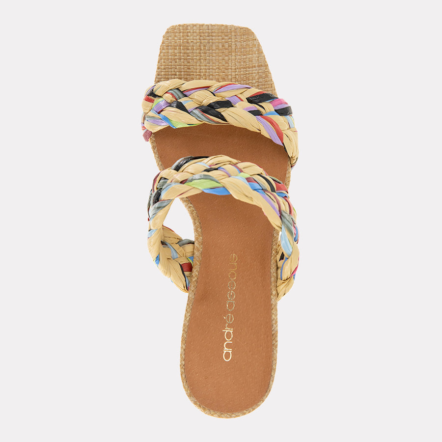 Drew Raffia Heel