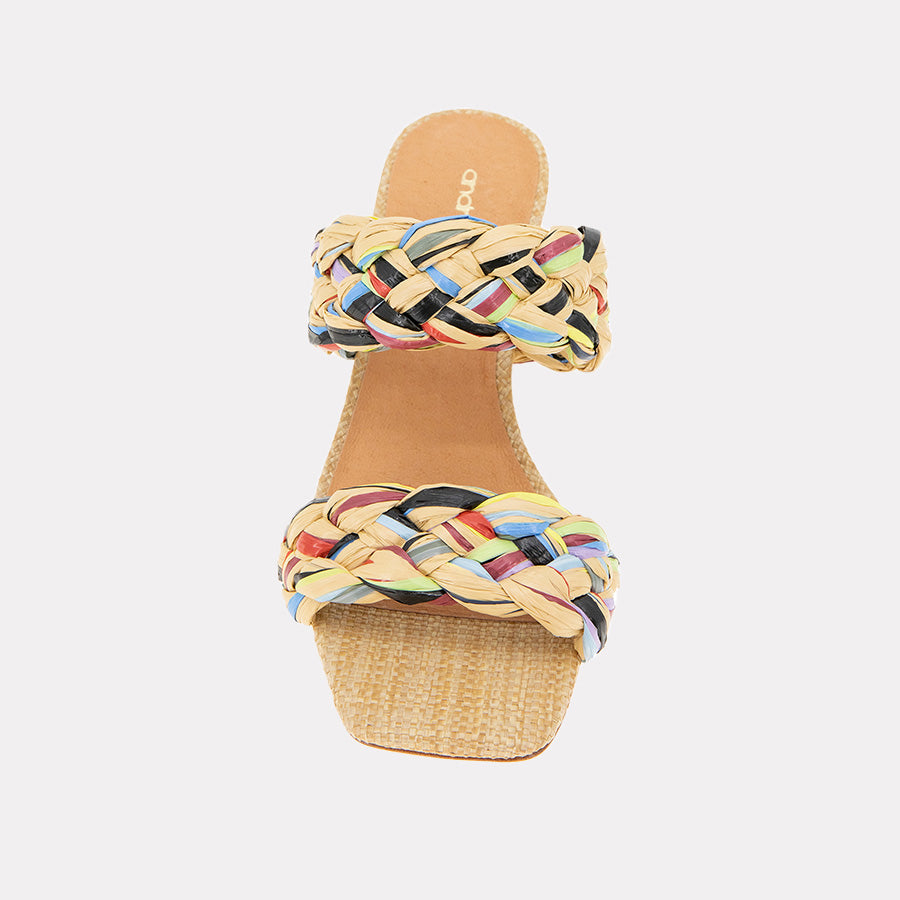 Drew Raffia Heel