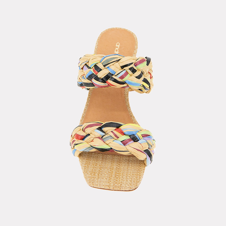 Drew Raffia Heel