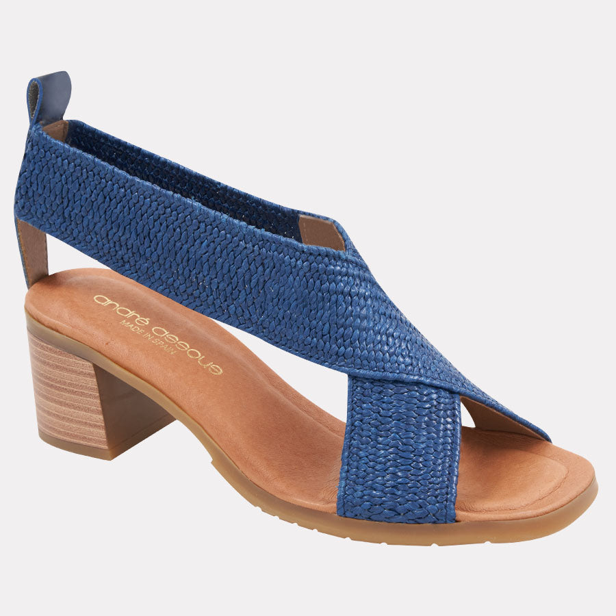 Naira Stretch Raffia Featherweights Heel