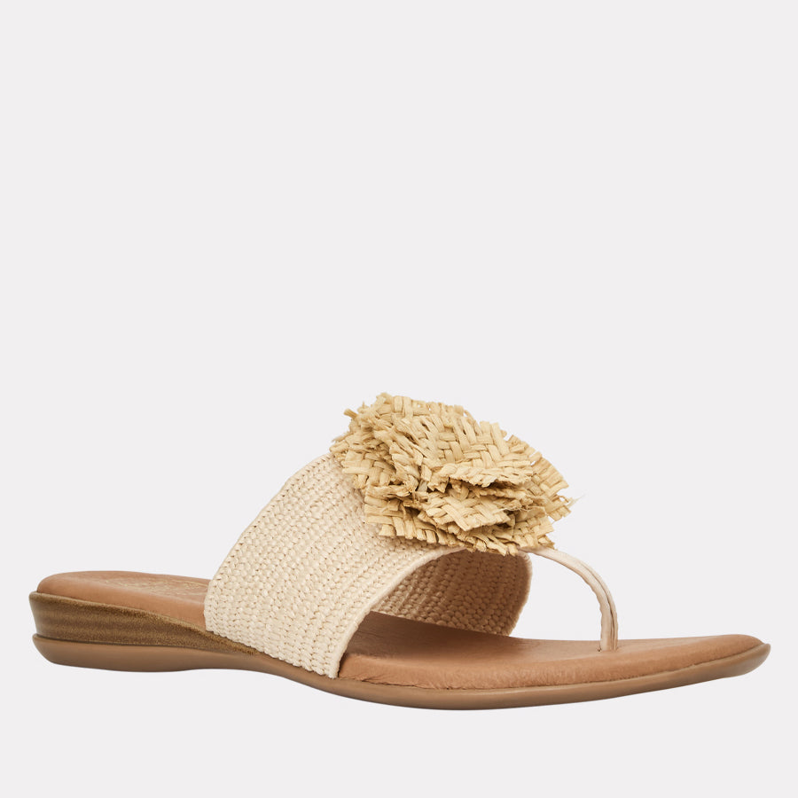 Nara Neutral Stretch Raffia Featherweights™ Sandal