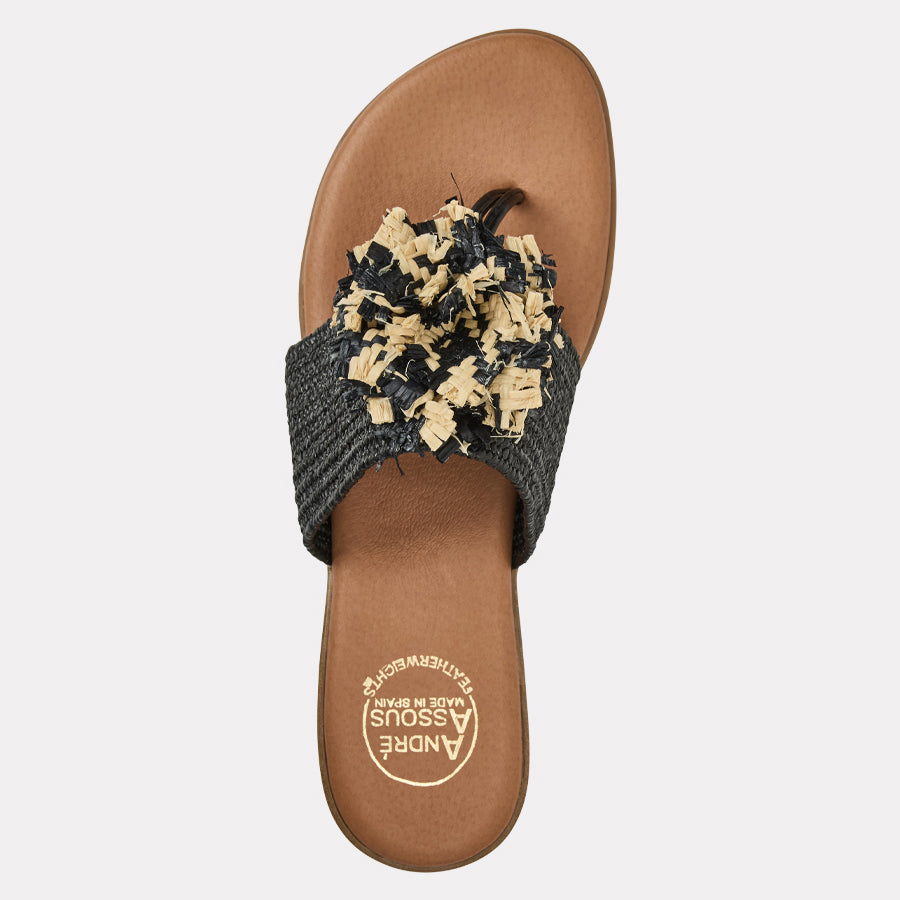 Nara Neutral Stretch Raffia Featherweights™ Sandal