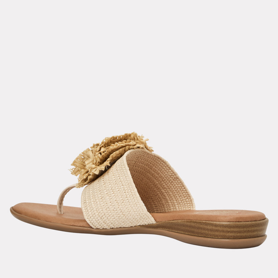 Nara Neutral Stretch Raffia Featherweights™ Sandal