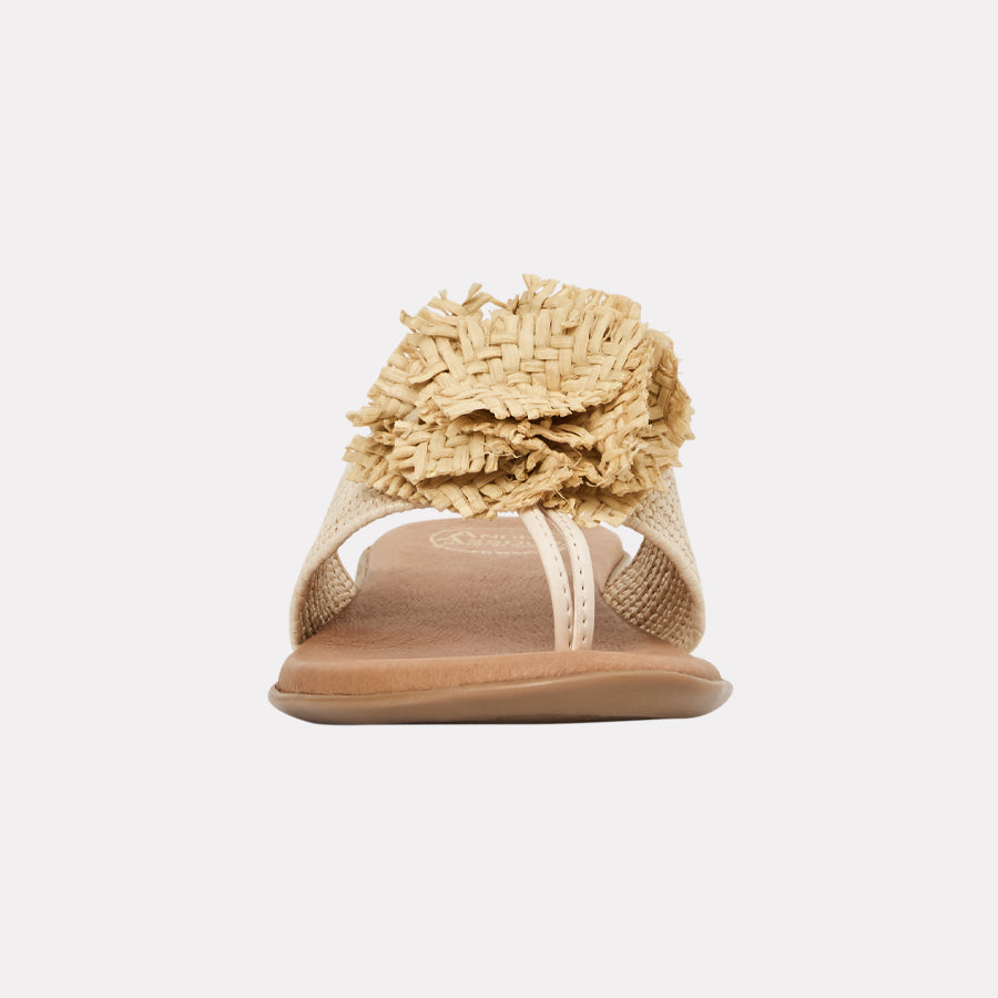 Nara Neutral Stretch Raffia Featherweights™ Sandal